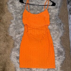 Orange Sleeveless Dress